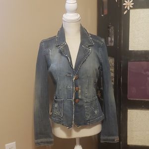 XOXO distressed Jean jacket